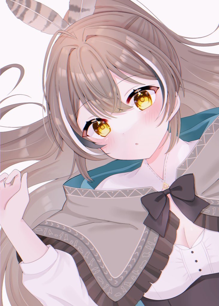nanashi mumei (hololive and 1 more) drawn by ikanikannika