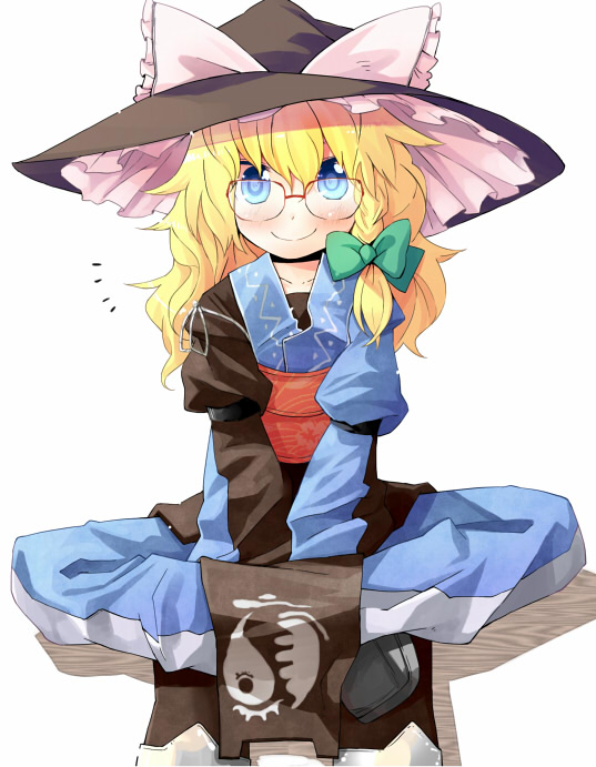 kirisame marisa and morichika rinnosuke (touhou) drawn by taker_(flamestorm)