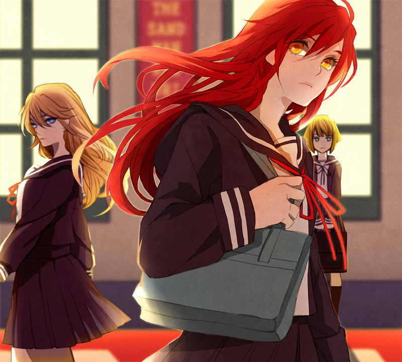 sophie grundler, regan blumberg, and anne flanagan (the sandman) drawn by mood_(mood18)
