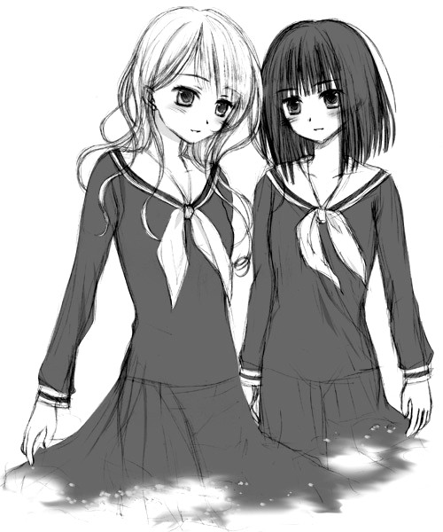 toudou shimako and nijou noriko (maria-sama ga miteru) drawn by ayase_toworu