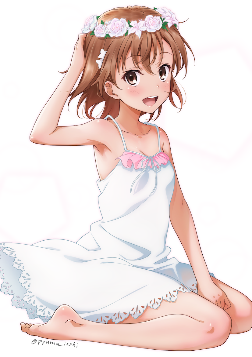 misaka mikoto (toaru majutsu no index and 1 more) drawn by isshi_pyuma