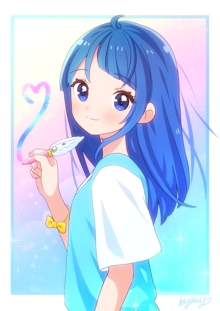sora harewataru (precure and 1 more) drawn by kyanos_(b_0000ff)