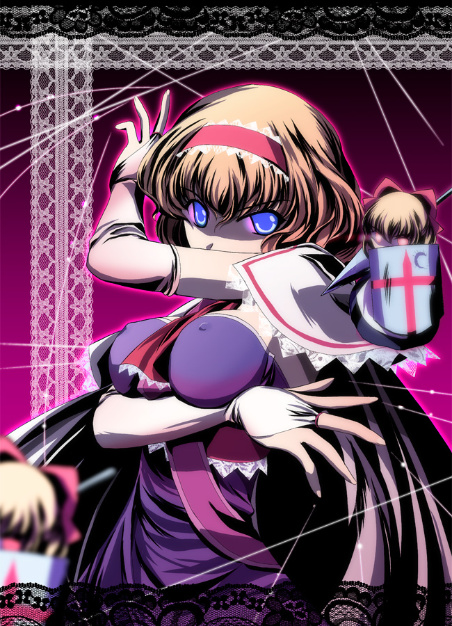 alice margatroid and shanghai doll (touhou) drawn by yamaguchi_yuu