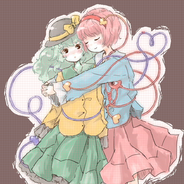 komeiji koishi and komeiji satori (touhou) drawn by hozumiare
