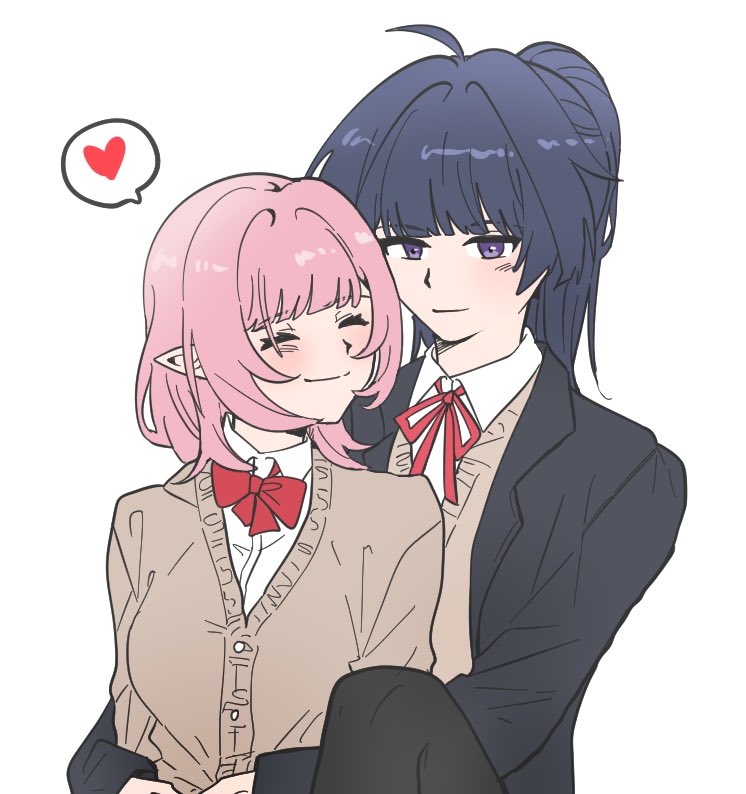 elysia and raiden mei (honkai and 1 more) drawn by ogenwn7