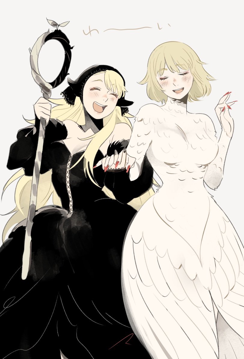 marcille donato and falin touden (dungeon meshi) drawn by matahei