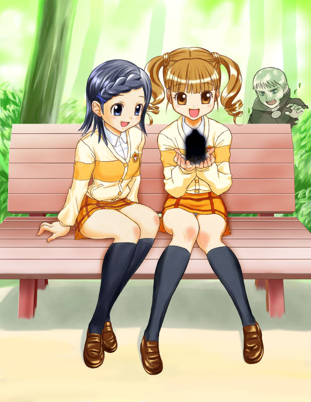 yumeno uta, sakurazuka miki, and agi (sanrio and 2 more) drawn by hajime_(caramel_toone)