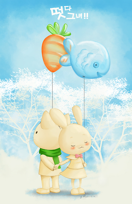 nabi and doki (there she is!!) drawn by anne_paetzke