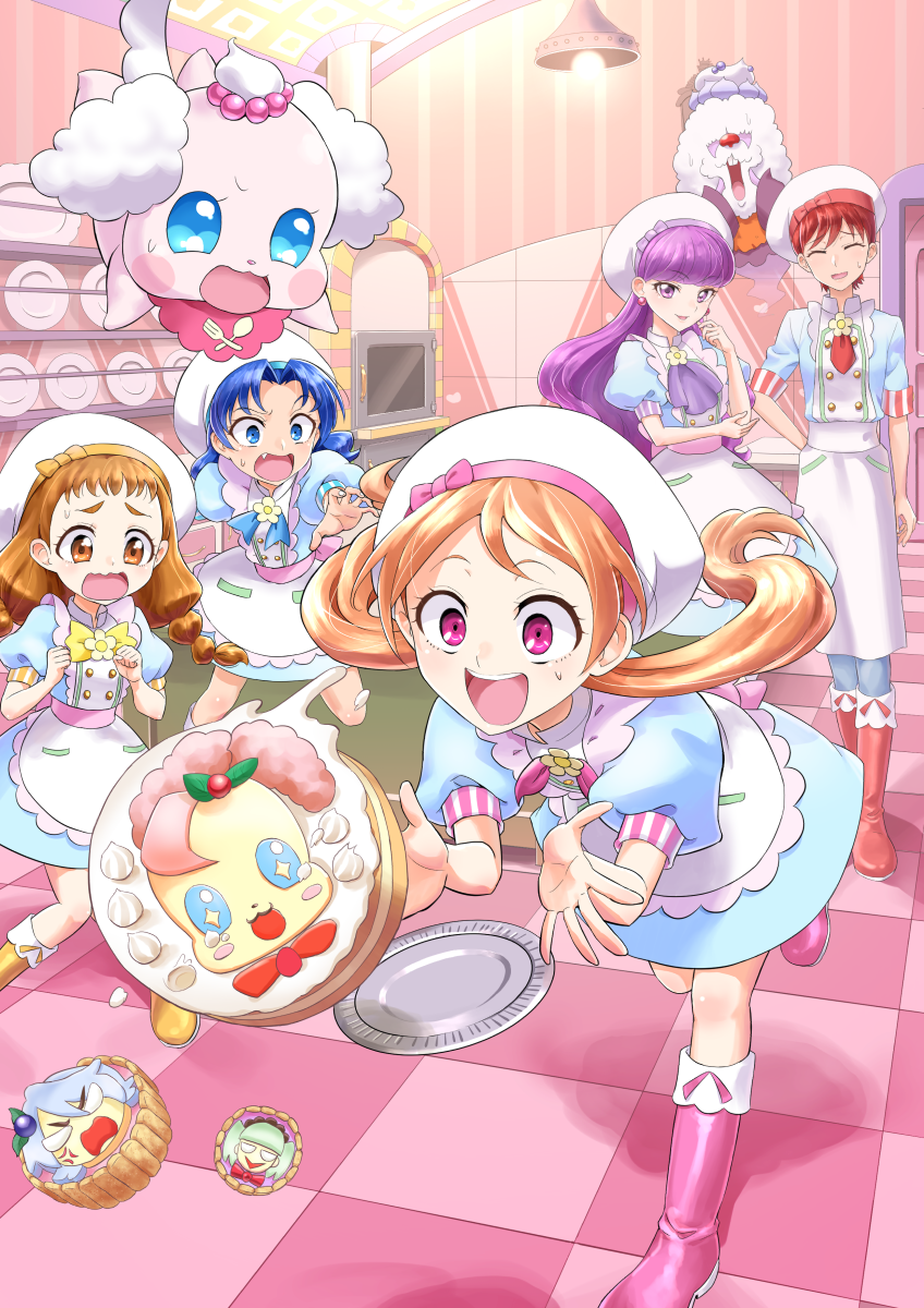 kotozume yukari, usami ichika, tategami aoi, kenjou akira, arisugawa himari, and 5 more (precure and 2 more) drawn by doriyamatsurugi