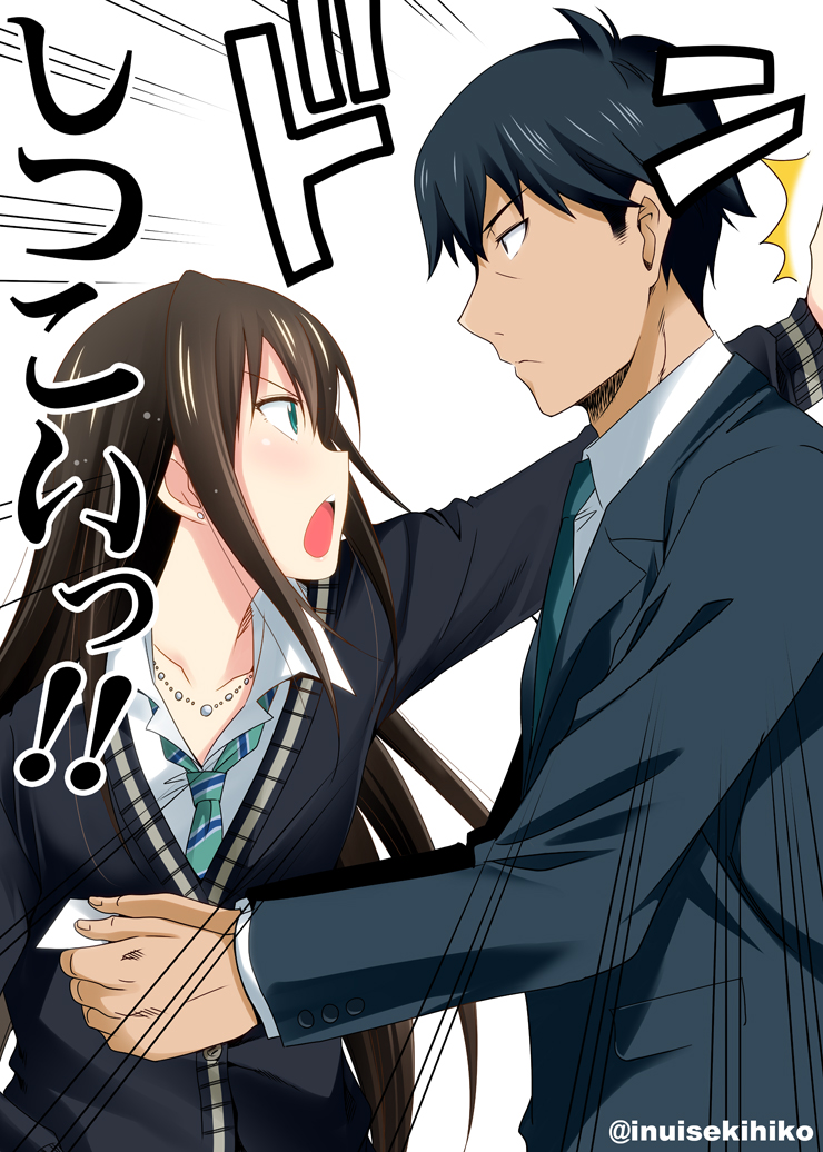 producer and shibuya rin (idolmaster and 1 more) drawn by inui_sekihiko