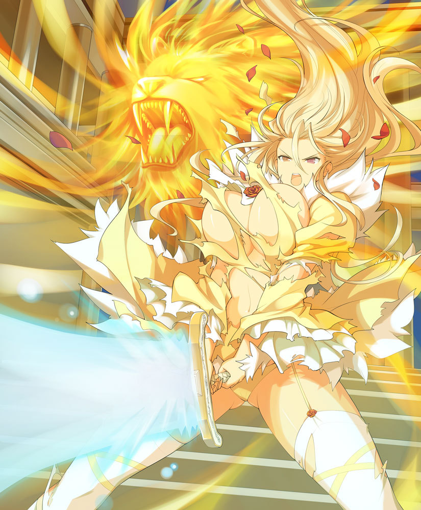leo (senran kagura and 1 more) drawn by yaegashi_nan