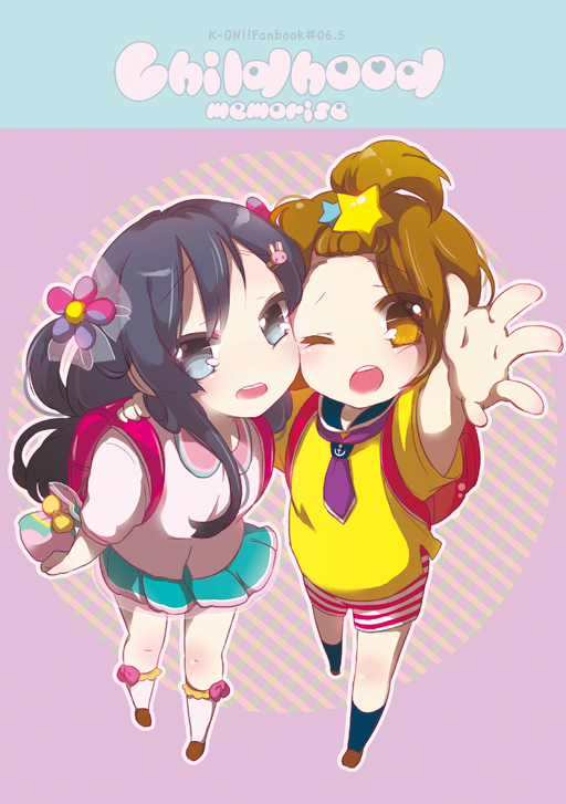 akiyama mio and tainaka ritsu (k-on!) drawn by haruna_mahiru