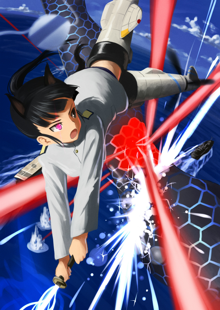 sakamoto mio and neuroi (world witches series and 1 more) drawn by catocala