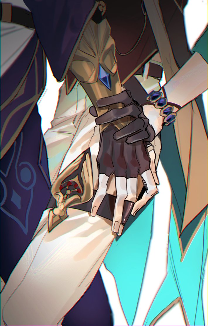 aventurine and dr. ratio (honkai and 1 more) drawn by rechu2300