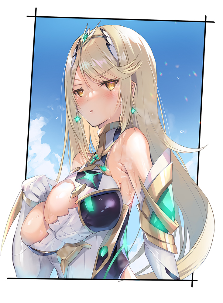 mythra (xenoblade chronicles and 1 more) drawn by inoue_takuya_(tactactak)