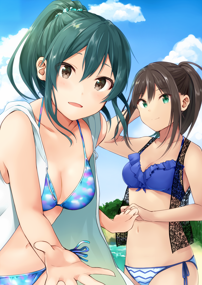 shibuya rin and ohishi izumi (idolmaster and 1 more) drawn by tarachine