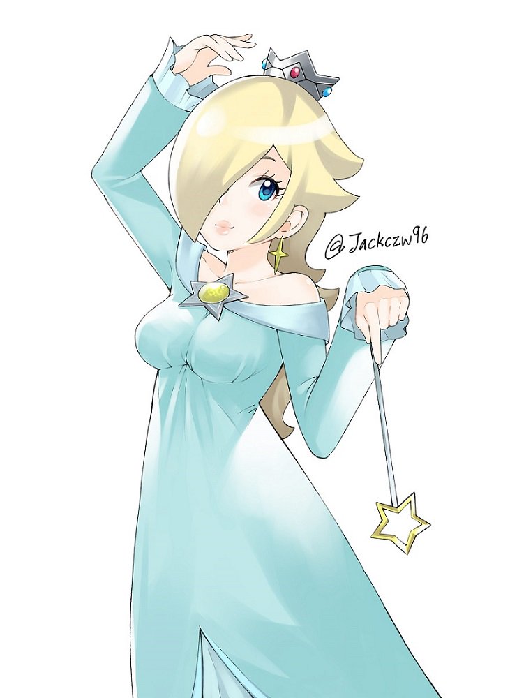 rosalina (mario and 1 more) drawn by j@ck