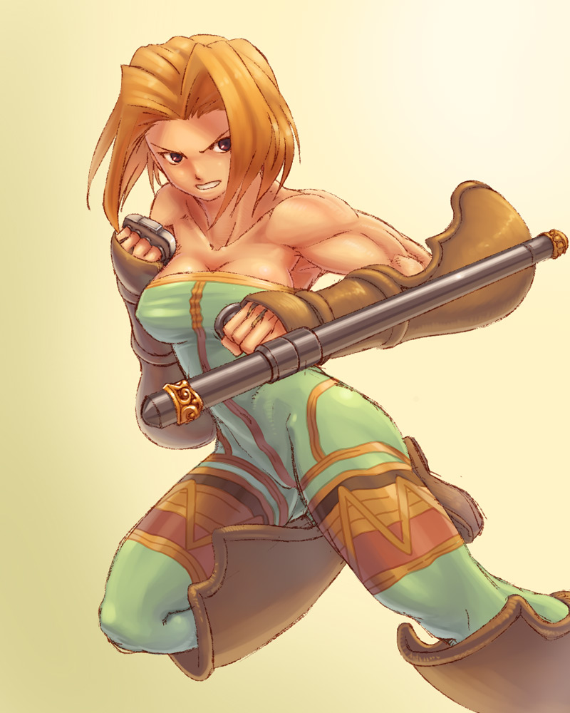 monk (final fantasy and 1 more) drawn by momigara_(mmgrkmnk)