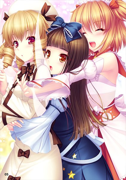 star sapphire, luna child, and sunny milk (touhou) drawn by sayori_(neko_works)
