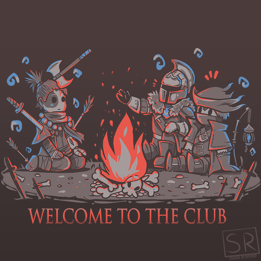 hunter, sekiro, and bearer of the curse (dark souls and 3 more) drawn by sarah_richford