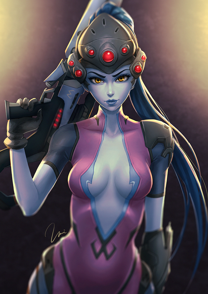 widowmaker (overwatch and 1 more) drawn by umigraphics