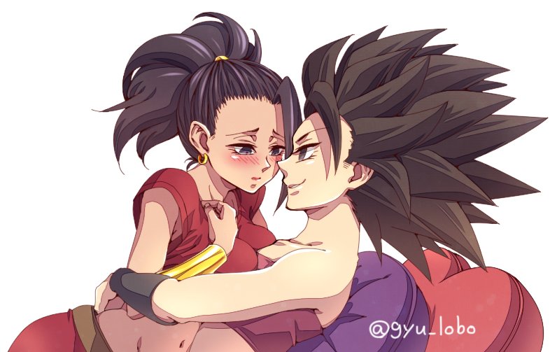 caulifla and kale (dragon ball and 1 more) drawn by gyu_lobo