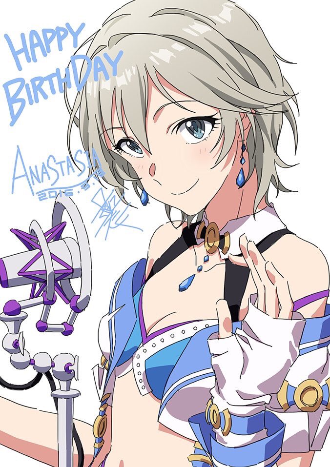 anastasia (idolmaster and 1 more) drawn by taku1122