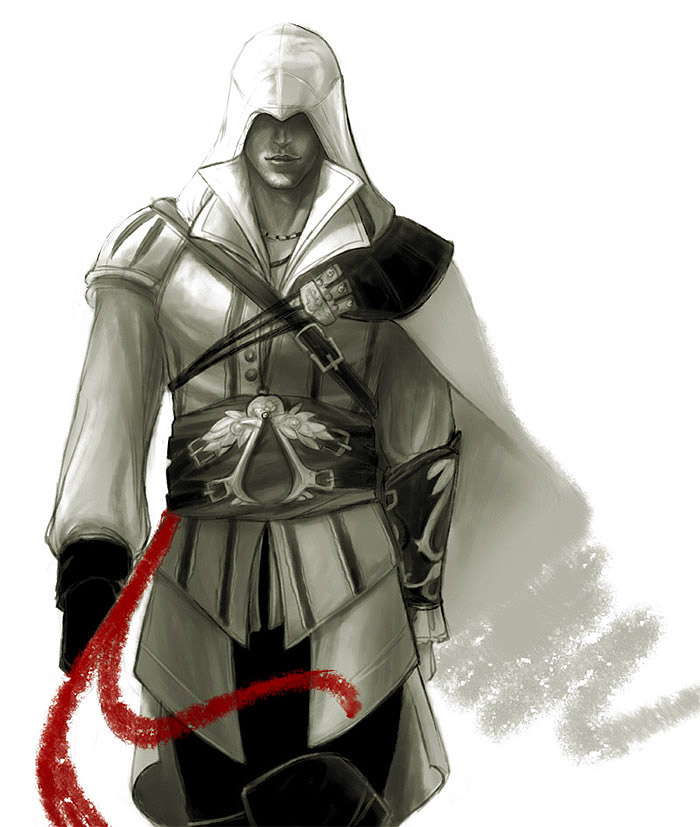 ezio auditore da firenze (assassin's creed and 1 more) drawn by sielof