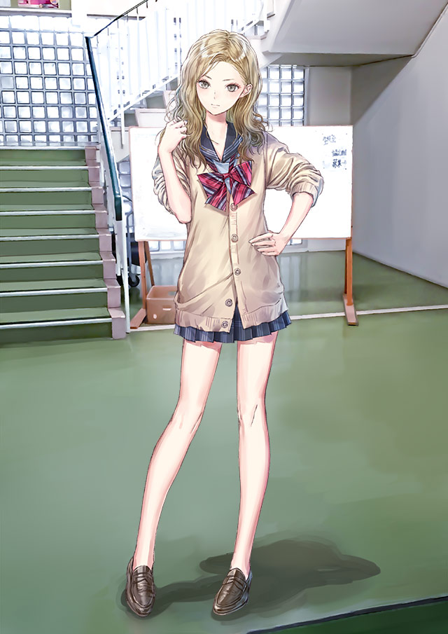 mitsui kaori (blue reflection and 1 more) drawn by kishida_mel