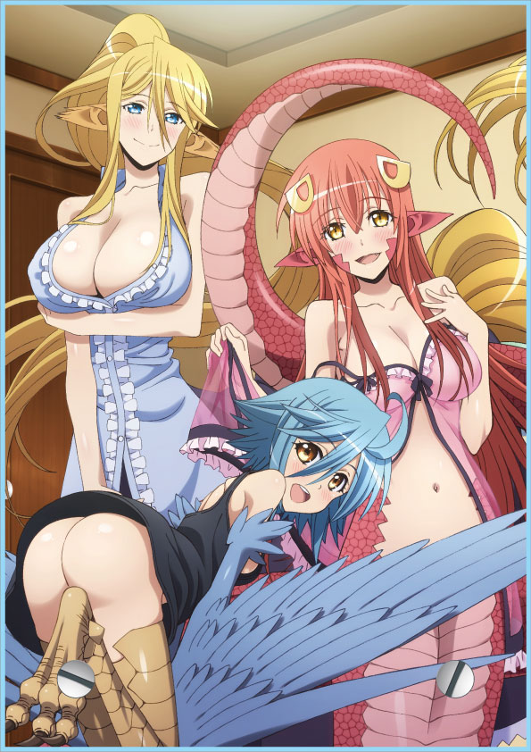 miia, papi, and centorea shianus (monster musume no iru nichijou) drawn by misopetha-menos