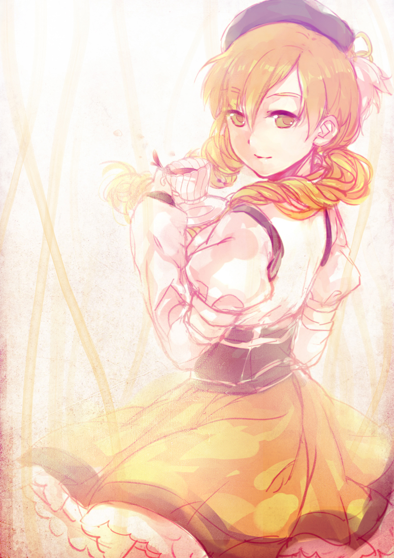 tomoe mami (mahou shoujo madoka magica) drawn by baronet