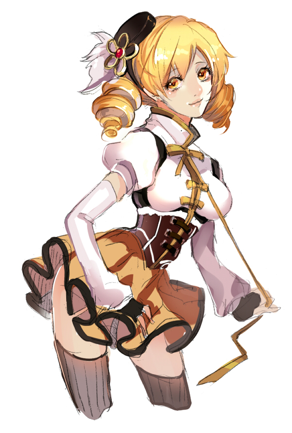tomoe mami (mahou shoujo madoka magica) drawn by katsu_ryouji