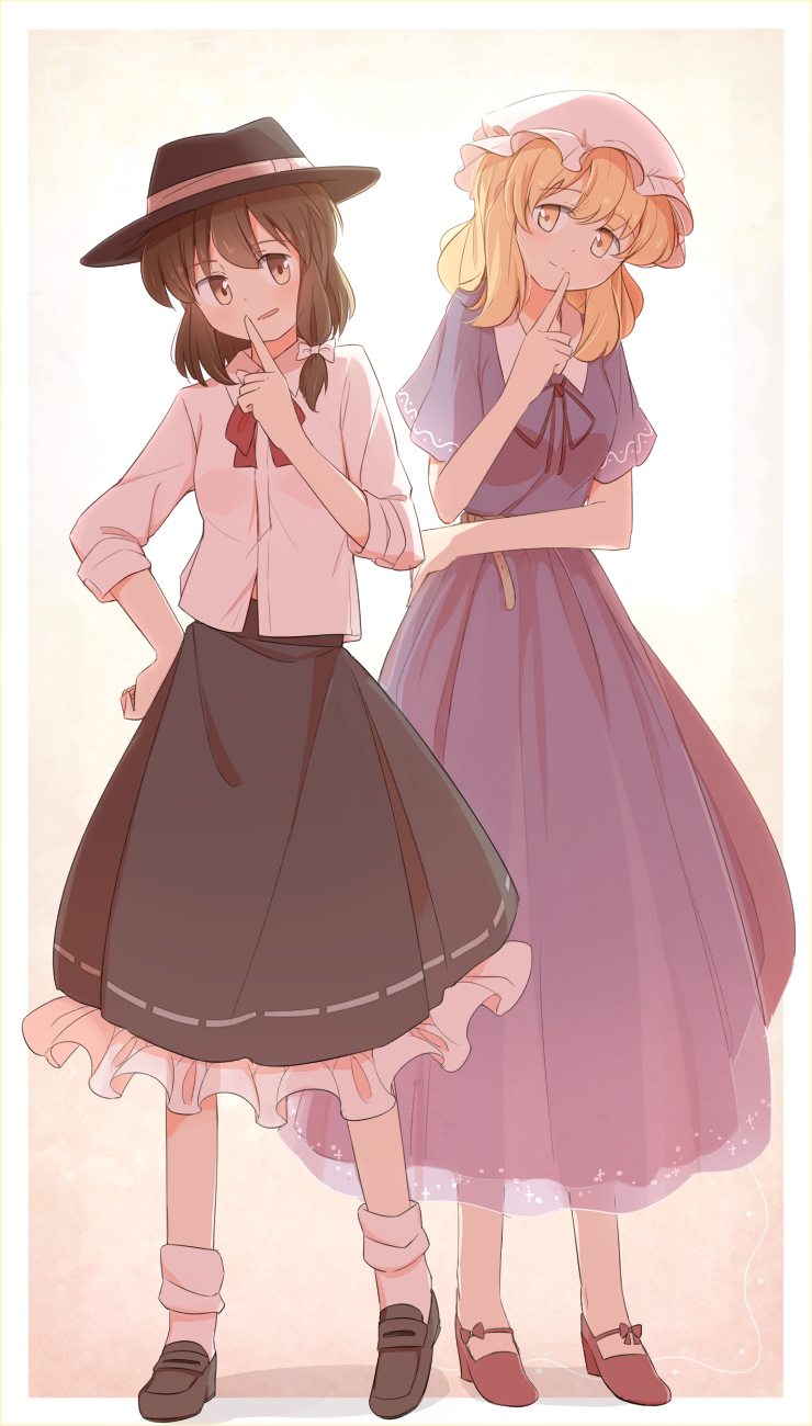 usami renko and maribel hearn (touhou) drawn by unagi_sango