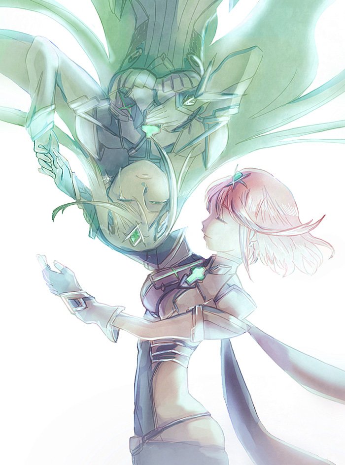 pyra and mythra (xenoblade chronicles and 1 more) drawn by okieeees