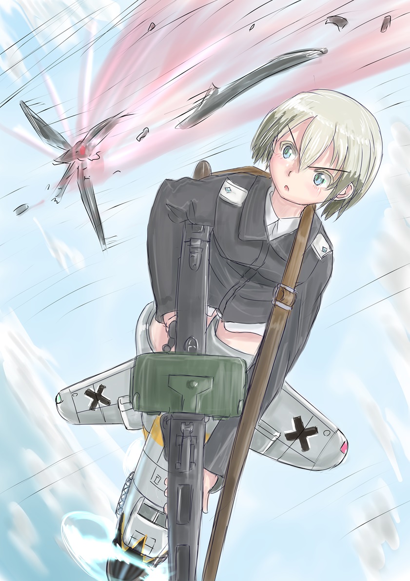 erica hartmann and neuroi (world witches series and 1 more) drawn by keyboardnoob