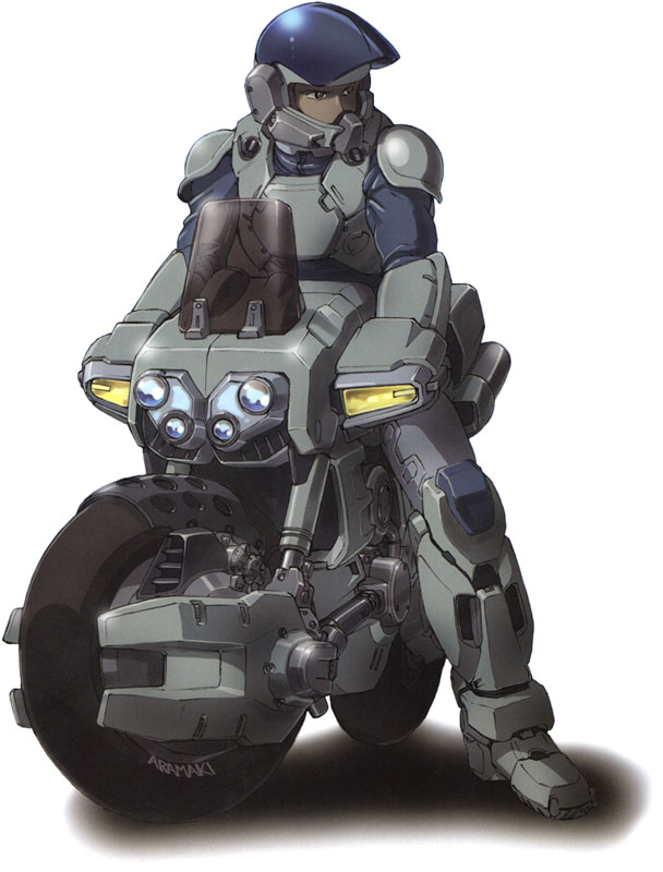 mospeada and ray (kikou souseiki mospeada and 1 more) drawn by aramaki_shinji