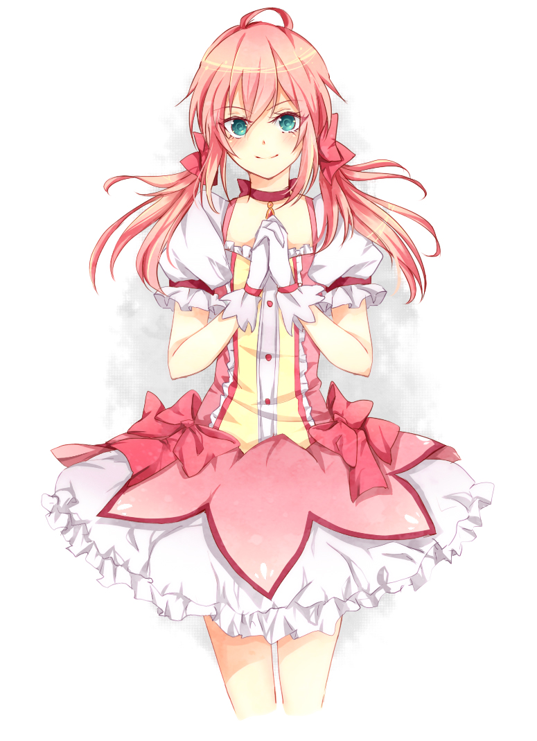 kaname madoka and kirino ranmaru (mahou shoujo madoka magica and 2 more) drawn by moro_(kyouran7)