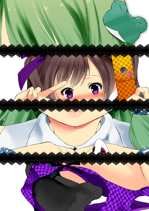kochiya sanae and himekaidou hatate (touhou) drawn by hisaba_iori