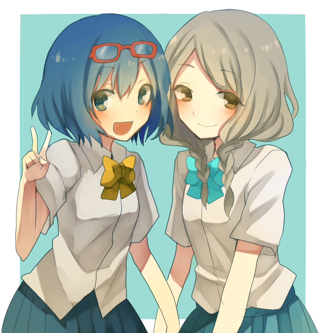otonashi haruna and yamana akane (inazuma eleven go and 1 more) drawn by kurodeko