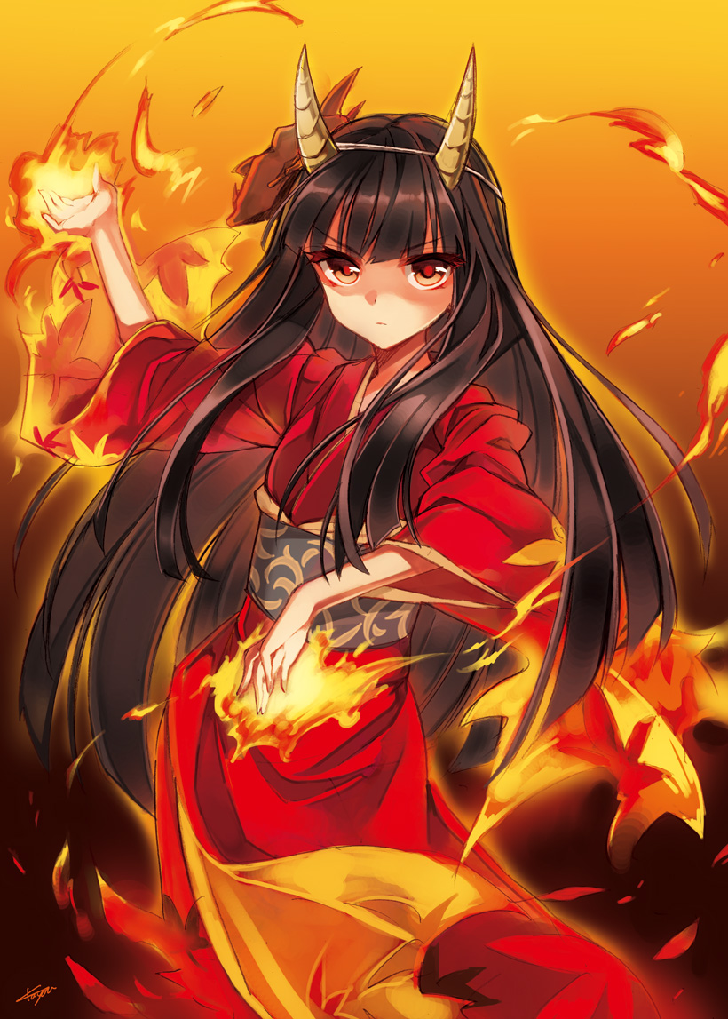 hinomoto oniko (original) drawn by kayou_(kayou-bi)