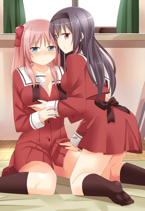 azumi risa and ayase miya (sono hanabira ni kuchizuke wo) drawn by miya_(miyabi_24)