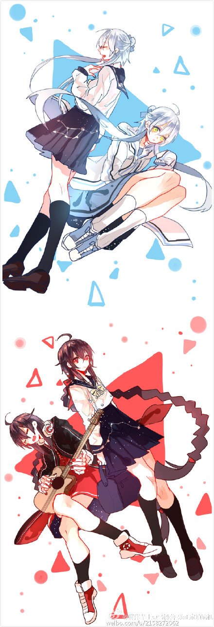 luo tianyi and yuezheng ling (vocaloid and 1 more)