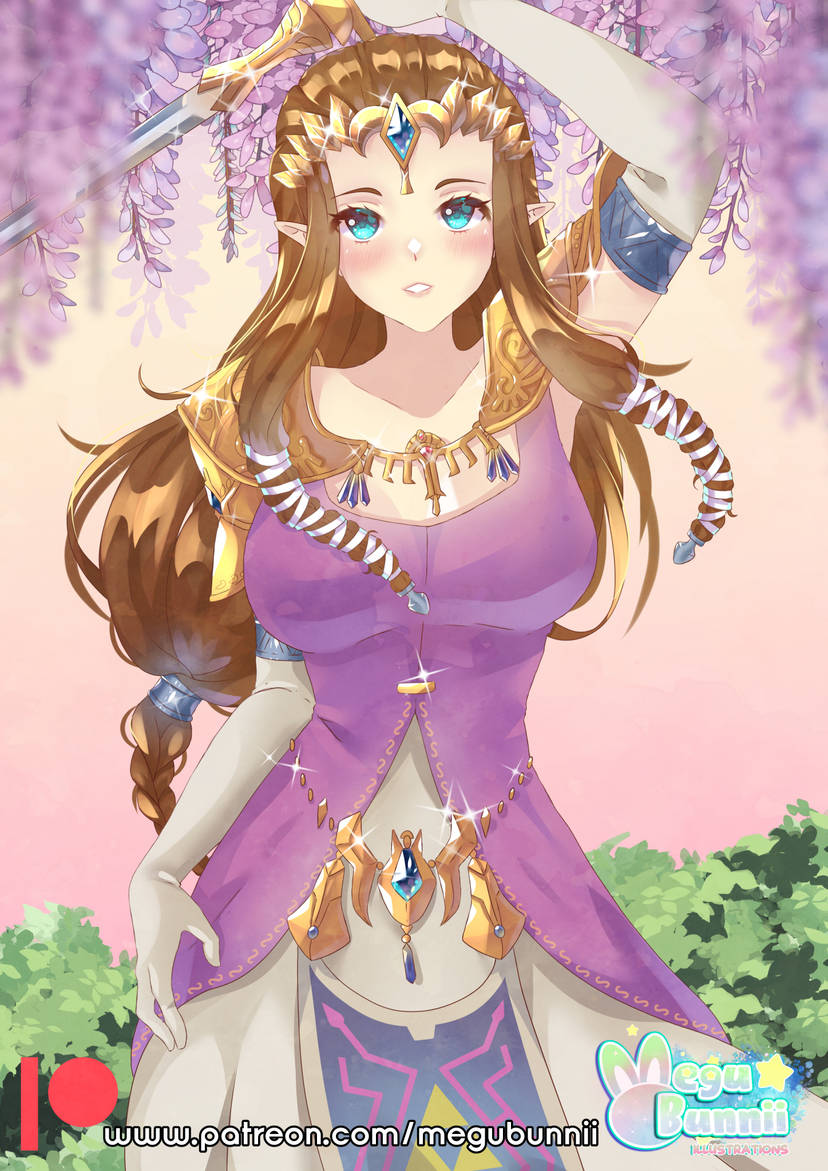 princess zelda (the legend of zelda and 1 more) drawn by megubunn