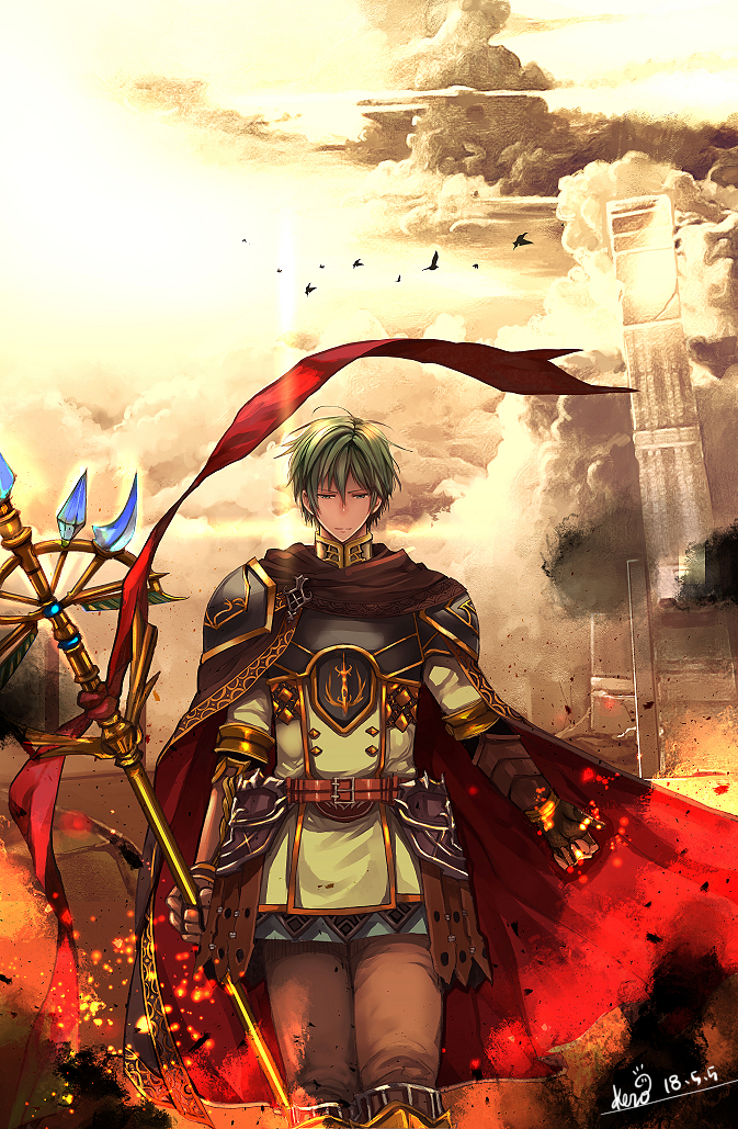ephraim (fire emblem and 2 more) drawn by kero_sweet