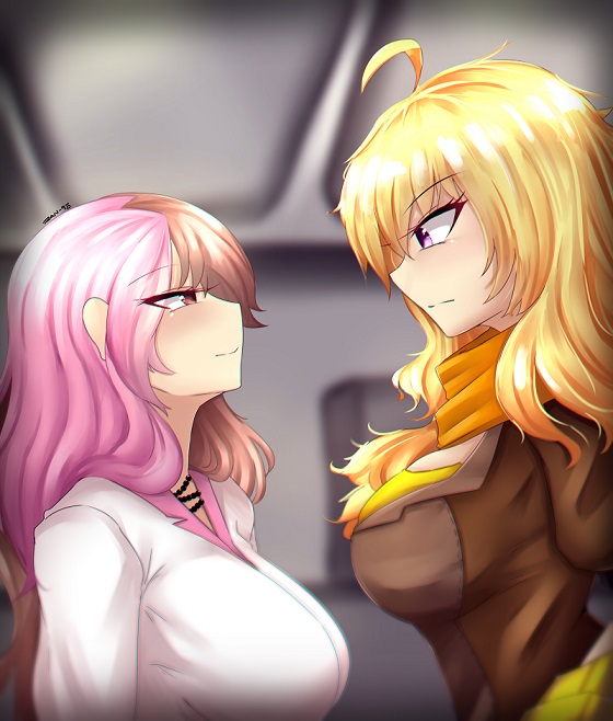 yang xiao long and neopolitan (rwby) drawn by z666ful