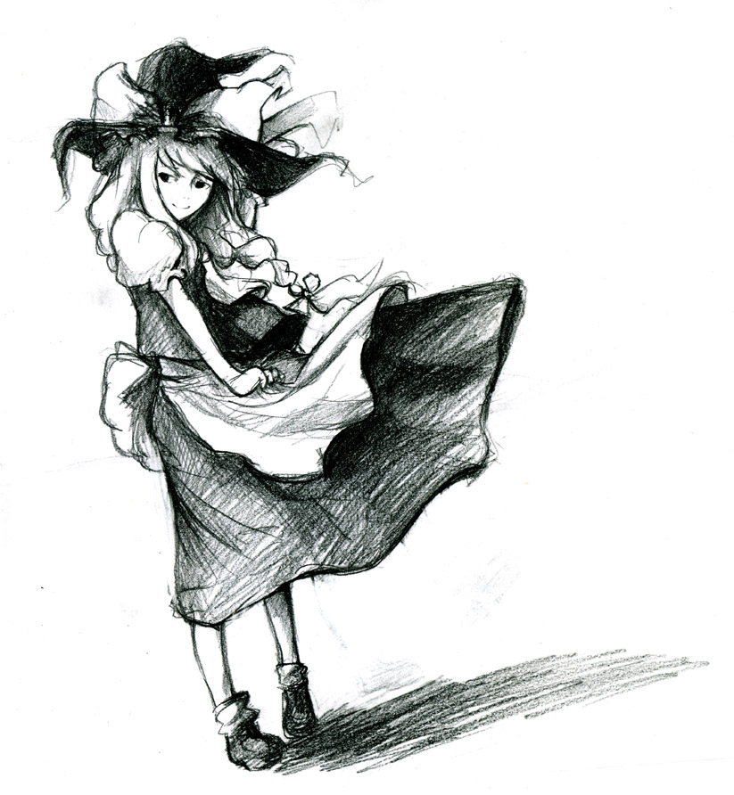 kirisame marisa (touhou) drawn by kasa_(hitori_sanka)