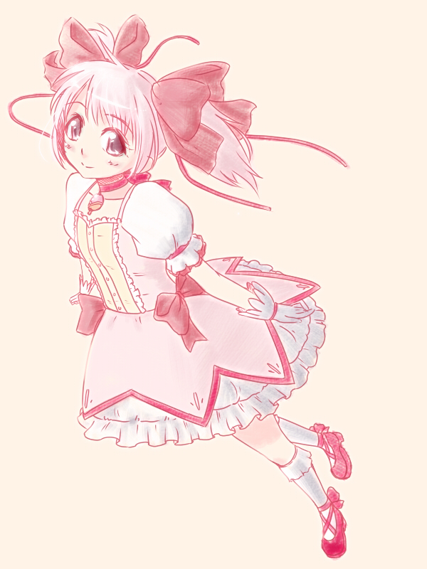 kaname madoka (mahou shoujo madoka magica) drawn by k.sho