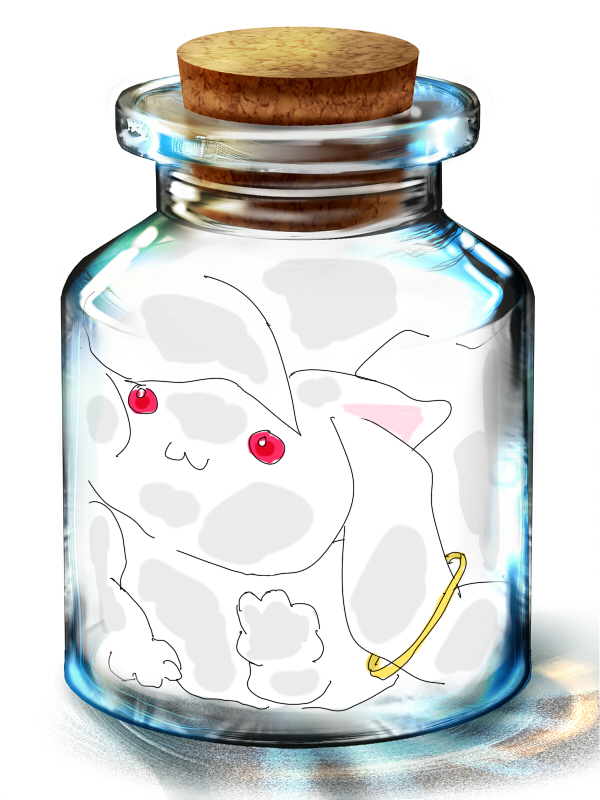 kyubey (mahou shoujo madoka magica) drawn by ksrg
