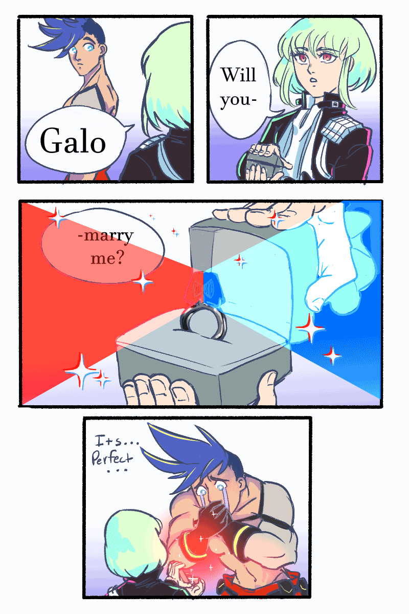 lio fotia and galo thymos (promare) drawn by stardusthime