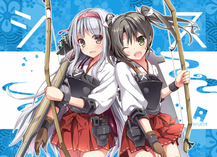 zuikaku and shoukaku (kantai collection) drawn by bankoku_ayuya
